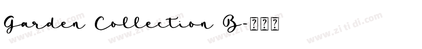 Garden Collection B字体转换